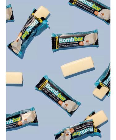 BombBar Protein bars in chocolate without sugar almonds 12pcs - Buy Online on GoSupps.com