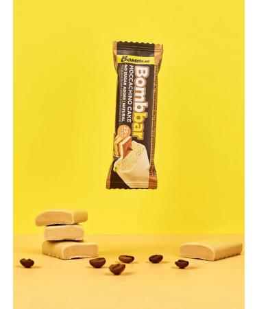 BombBar Protein bars in chocolate without sugar Mokkachino 12pcs - Buy Online on GoSupps.com