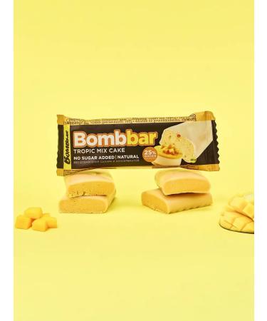 BombBar Protein bars in chocolate without sugar tropics 12pcs - Buy Online on GoSupps.com