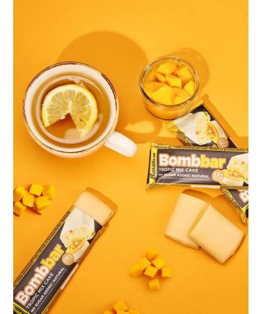 BombBar Protein bars in chocolate without sugar tropics 12pcs - Buy Online on GoSupps.com