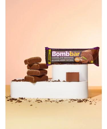 BombBar Protein bars in chocolate without sugar brownie 30pcs - Buy Online on GoSupps.com