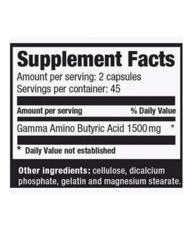 Ultimate Nutrition Gaba 750 mg 90 capsules - Buy Online on GoSupps.com