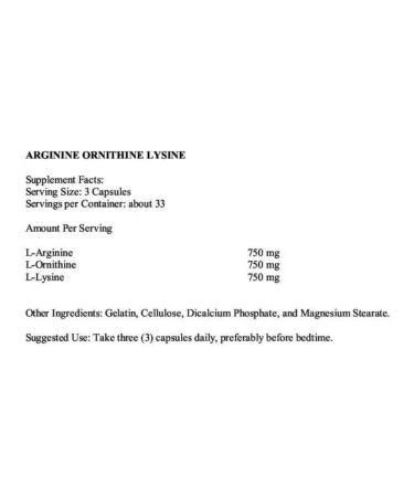 Ultimate Nutrition Amino acids Arginine Ornithine Lysine 100 capsules - Buy Online on GoSupps.com