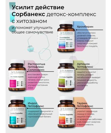 Dr Zubareva Chitosan for weight loss and cleansing detox Sorbanex Zubarev - Buy Online on GoSupps.com