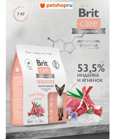 Brit Care Dry food for cats with sensitive digestion - Buy Online on GoSupps.com