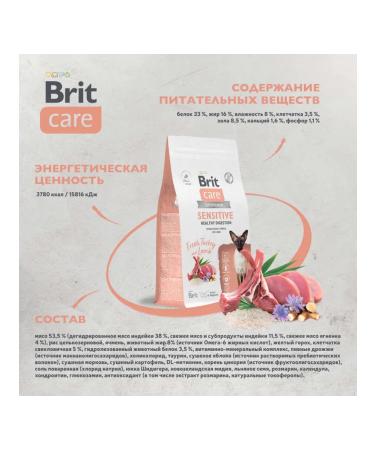 Brit Care Dry food for cats with sensitive digestion - Buy Online on GoSupps.com