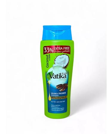 Dabur Vatika hair shampoo with coconut henna volume for hair 532 ml - Buy Online on GoSupps.com