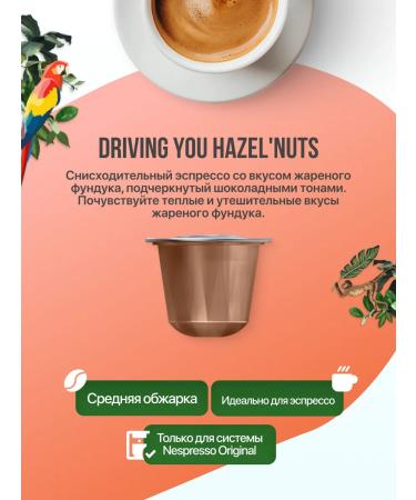 Belmio Coffee in capsules Nespresso Driving You Hazelnuts 5 packages - Buy Online on GoSupps.com