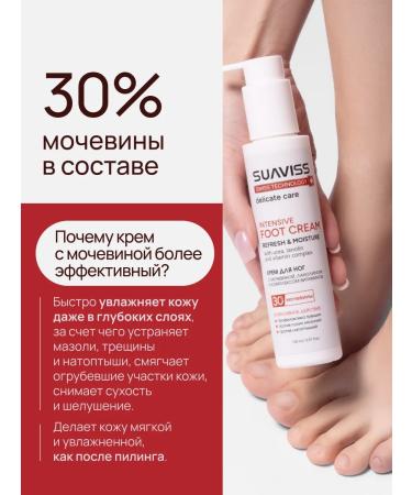 SUAVISS Feet cream with urea and lanolin 150 ml - Buy Online on GoSupps.com