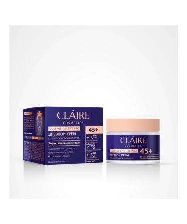 Claire Cosmetics Facial cream anti -aging day 45+ Collagen Active Pro - Buy Online on GoSupps.com