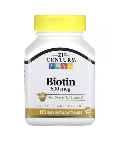 21st Century Biotin for hair 800 g 110 tablets