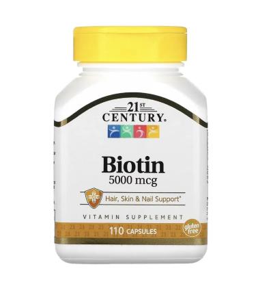 21st Century Biotin for hair 5000 mcg 110 capsules