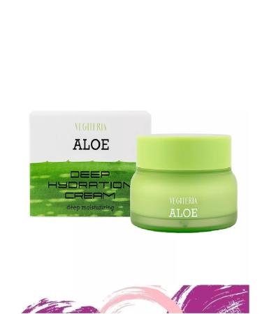 VEGETARIANS Cream for moisturizing the skin of face Aloe