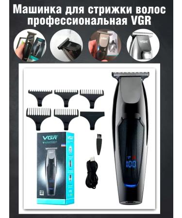 VGR Trimmer for beard and hair 5 nozzles - Buy Online on GoSupps.com