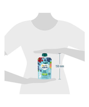 Frutonyanya Mashed potatoes vitamin salad with blueberry with 5 months. 90g 3pcs - Buy Online on GoSupps.com