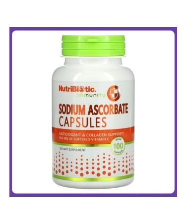 NutriBiotic Sodium Ascorbat 100 vegan capsules