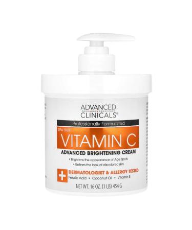 Advanced Clinicals Cream with vitamin C 454 g