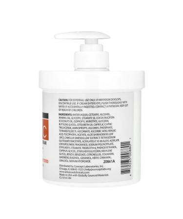 Advanced Clinicals Cream with vitamin C 454 g - Buy Online on GoSupps.com