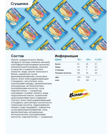 BombBar Protein pancakes without sugar condensed milk 10 pcs x 40g - Buy Online on GoSupps.com