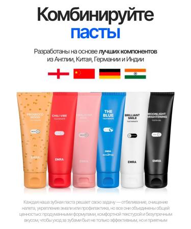 EMRA Toothpaste to destroy plaque and remineralization of 80 ml - Buy Online on GoSupps.com