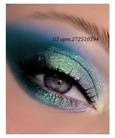 Nuage Eye Shadows multi -holographics turquoise dream - Buy Online on GoSupps.com