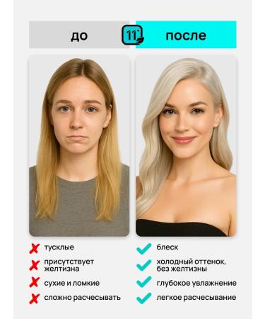 11i professional Silver mask for cold shades of blond 300 ml - Buy Online on GoSupps.com