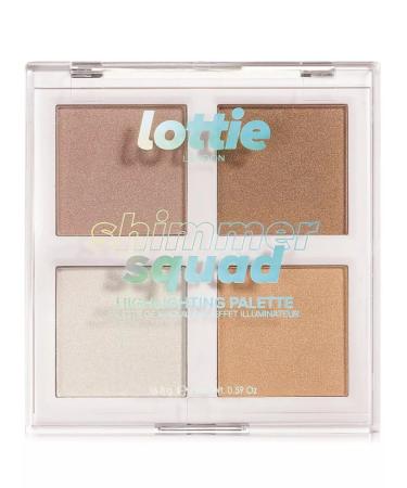Lottie London Palette Power Highlators Shimmer Squad