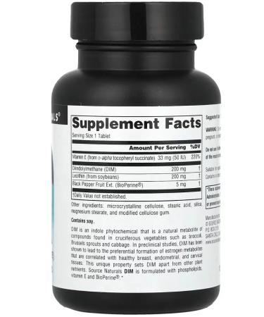 Source Naturals DIM 200 Diet DiindolylMethane Diyindolylmethan - Buy Online on GoSupps.com