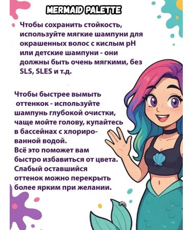 MERMAID PALETTE Blue Hair dye #06 Dark Night 300 ml - Buy Online on GoSupps.com
