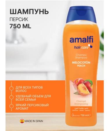 Amalfi Family peach shampoo "Peach" 750 ml