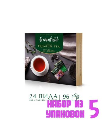 Greenfield A set of tea in bags of 24 species 96 pack. (5 pcs) 6017827