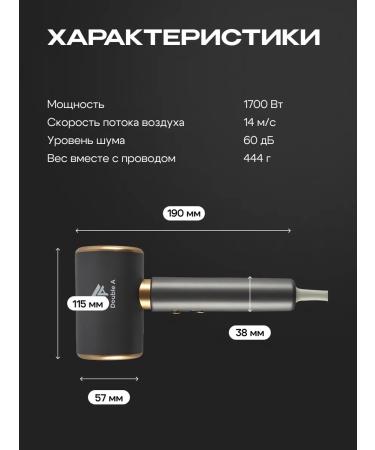 SMART PRESENT Hair hair dryer professional duble a kumo - Buy Online on GoSupps.com