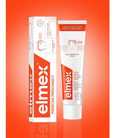Elmex Toothpaste from caries and strengthening enamel 75ml - 2pcs - Buy Online on GoSupps.com