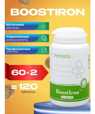 Santegra Boostiron Bustairon Iron Fulat set 2x60 tablets