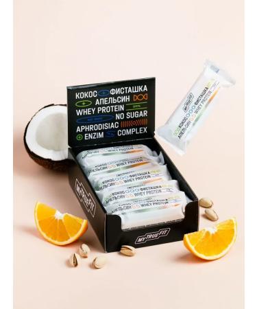 MyTrueFit Protein sweets Bars Assorted pistachi orange - Buy Online on GoSupps.com