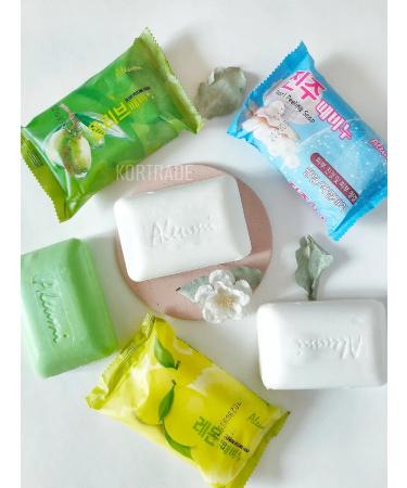 ALEUMI Toilet soap set of 3 pieces (olive pearl lemon) - Buy Online on GoSupps.com