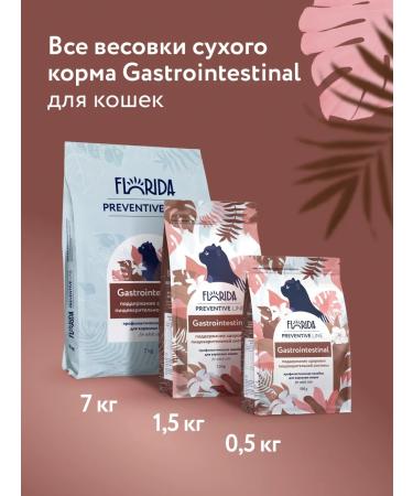 Florida Gastrointestinal Dry Feed for Cats 0.5 kg - Buy Online on GoSupps.com