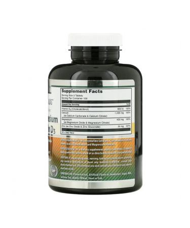 Amazing Nutrition Calcium magnesium zinc and vitamin D3 300 tablets - Buy Online on GoSupps.com