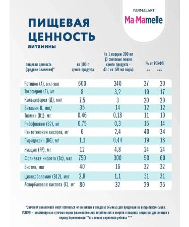 Mamelle A mixture for pregnant and lactating 400 grams - Buy Online on GoSupps.com