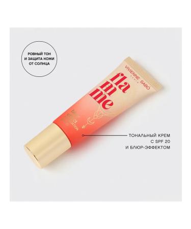 VIVIENNE SABO Tonal face cream with SPF 20 Flamme tone 01 - Buy Online on GoSupps.com