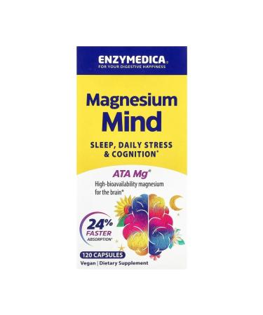 enzymedica Magnesium Mind 120 capsules - Buy Online on GoSupps.com