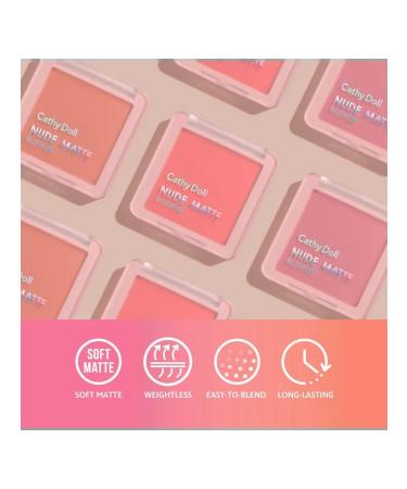 Cathy Doll Face blush #03 light pink Baby - Buy Online on GoSupps.com