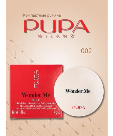 Pupa Face blush Wonder Me Blush 002 shining finish