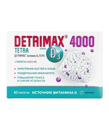 Detrimax Vitamin D3 Tetra 4000MO Tab. No. 60