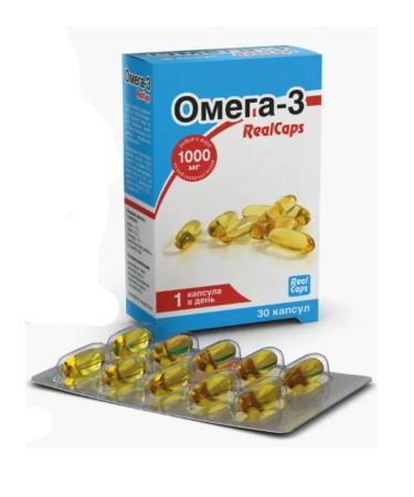 home medicine cabinet Omega-3 RealCaps caps. 1400 mg No. 80 - Buy Online on GoSupps.com