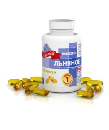Home medicine cabinet Flaxseed oil in capsules The first cold squeeze No. 60 - Buy Online on GoSupps.com
