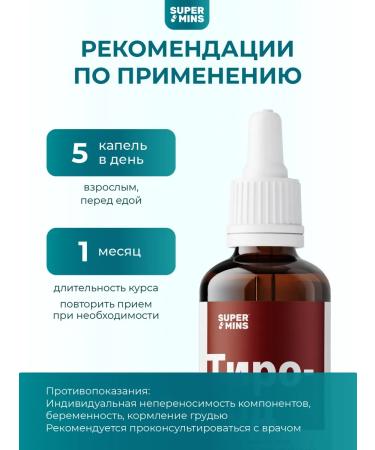 Supermints Organic liquid iodine "Tyro-iodine" 250 g 20 ml - Buy Online on GoSupps.com
