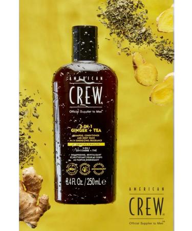 American Crew Ginger 3 in 1 shampoo air conditioning and shower gel 250ml - Buy Online on GoSupps.com