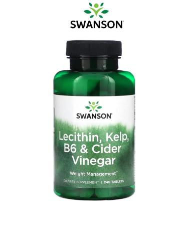 Swanson Lecithin algae vitamin B6 and vinegar 240 TABS