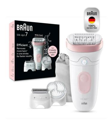 Braun Silk-epil 7-060 epalator with a razor nozzle and brush